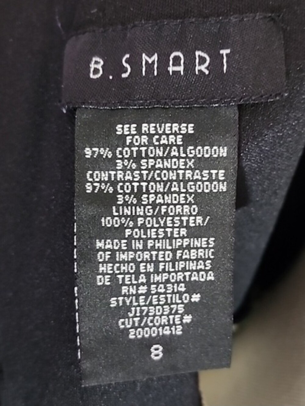 B.Smart Dress Cotton Floral Sleeveless Black Size 8 - Picture 11 of 15